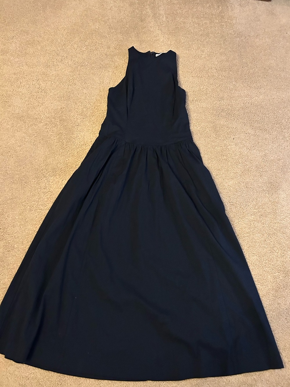 NWT abercrombie high neck drop waist midi dress - Picture 4 of 9